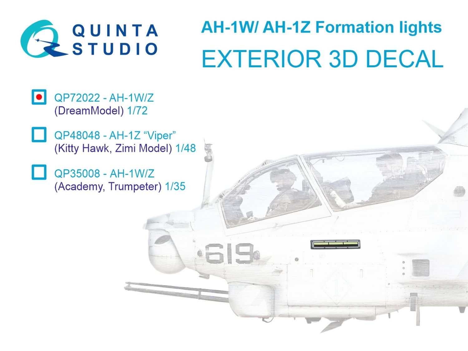 QP72022 - AH-1W/Z Formation (slime) lights (Dream Model) - 1:72