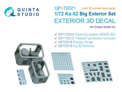 QP+72021 - Big Exterior Set for Ka-52 (Dream Model) - 1:72