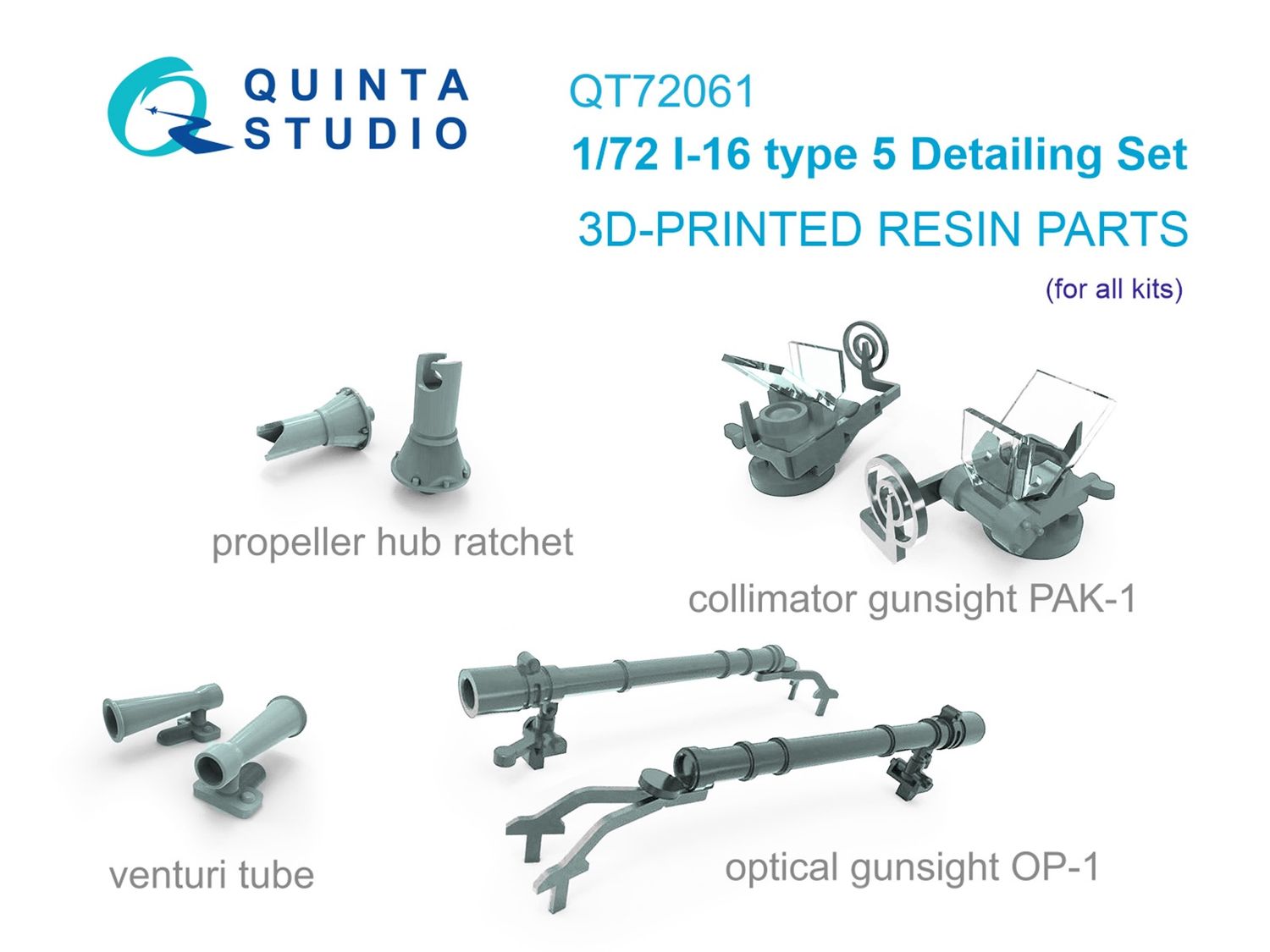 QT72061 - I-16 type 5 Detailing Set (for all kits) - 1:72