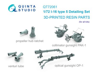 QT72061 - I-16 type 5 Detailing Set (for all kits) - 1:72