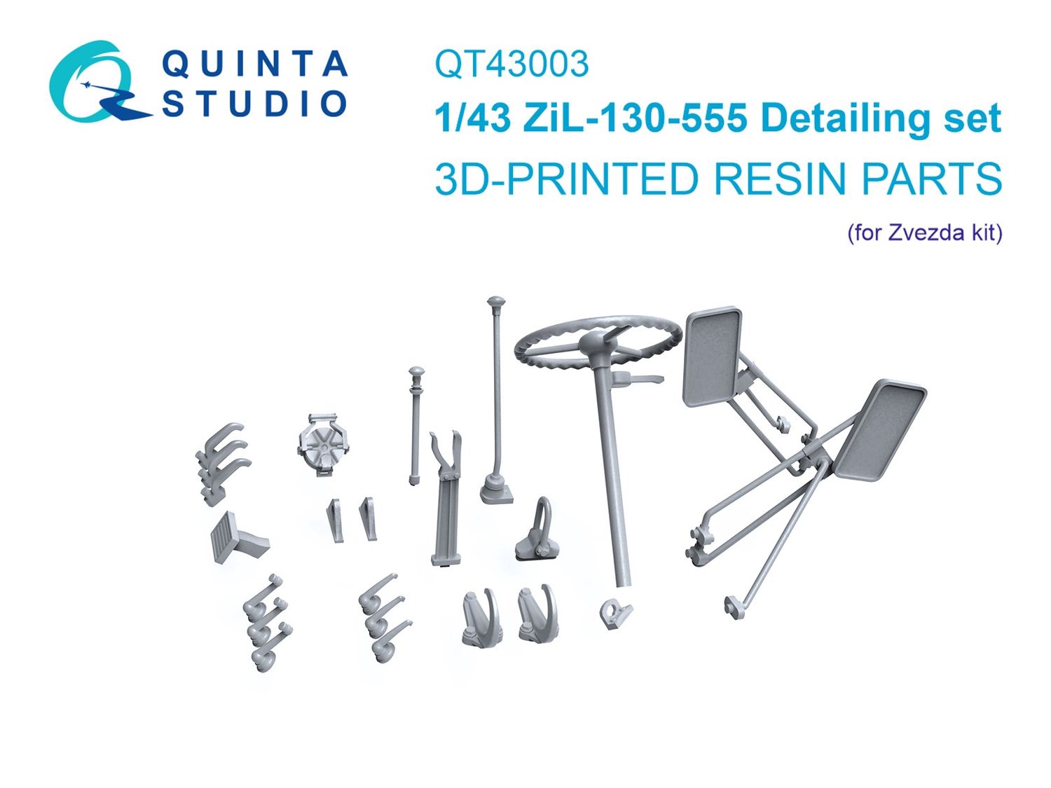 QT43003 - ZiL-130-555 detailing set (Zvezda) - 1:43