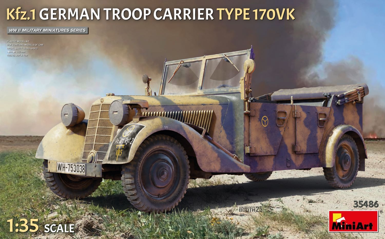 35486 - Kfz.1 German Troop Carrier Type 170VK - 1:35
