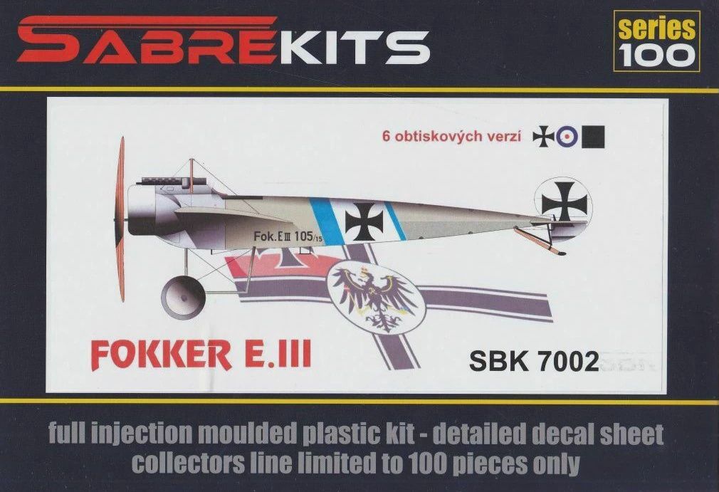 SBK7002 - Fokker E.III - 1:72