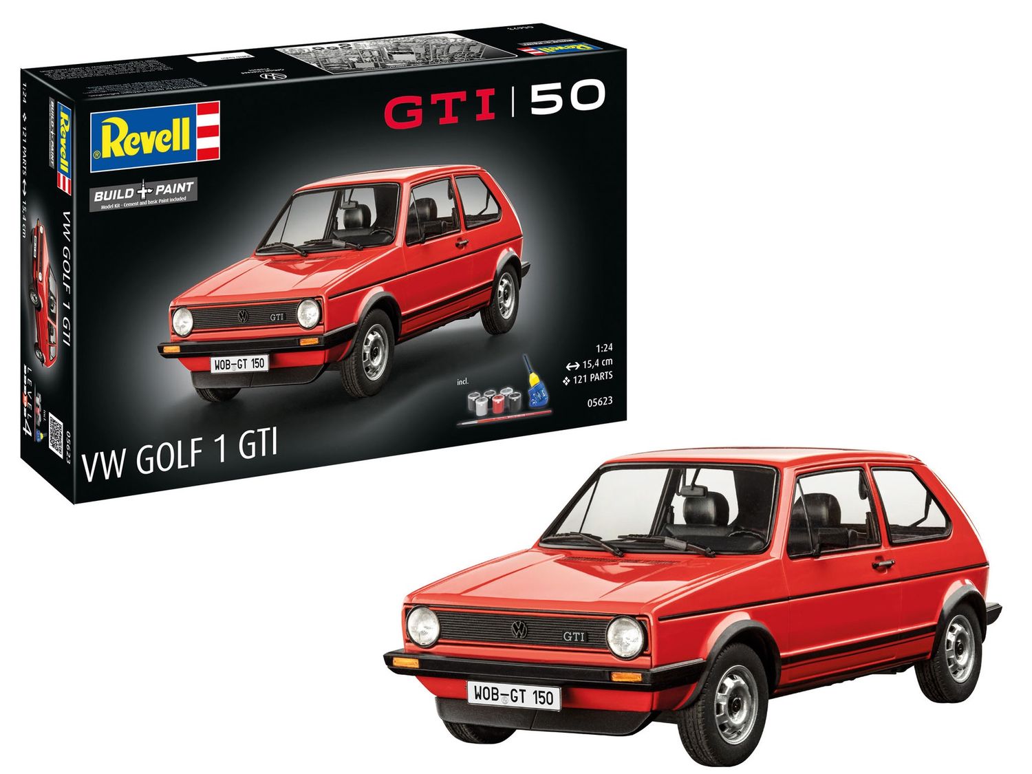 05623 - Volkswagen Golf GTI - GiftSet "50 Years of the VW Golf 1 GTi"- 1:24