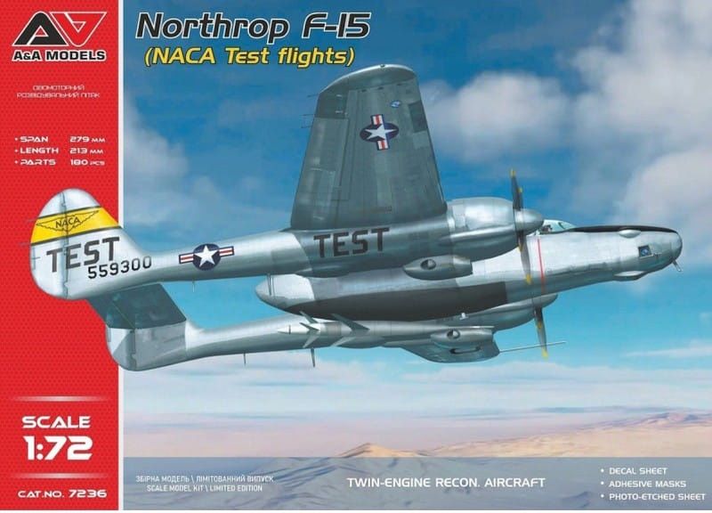 7236 - Northrop F-15 - (NACA Test Flights) - 1:72