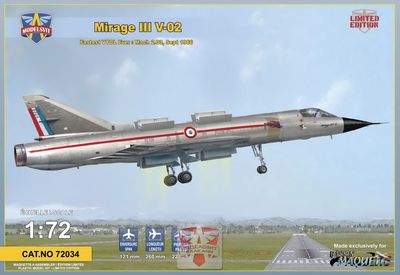 72034 - Mirage III V-02 - Fastest VTOL Ever : Mach 2.03, Sept 1966 - 1:72