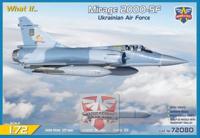 72080 - Mirage 2000-5F Ukrainian Air Force - Scalp EG Missile With Transport Trolley - 1:72