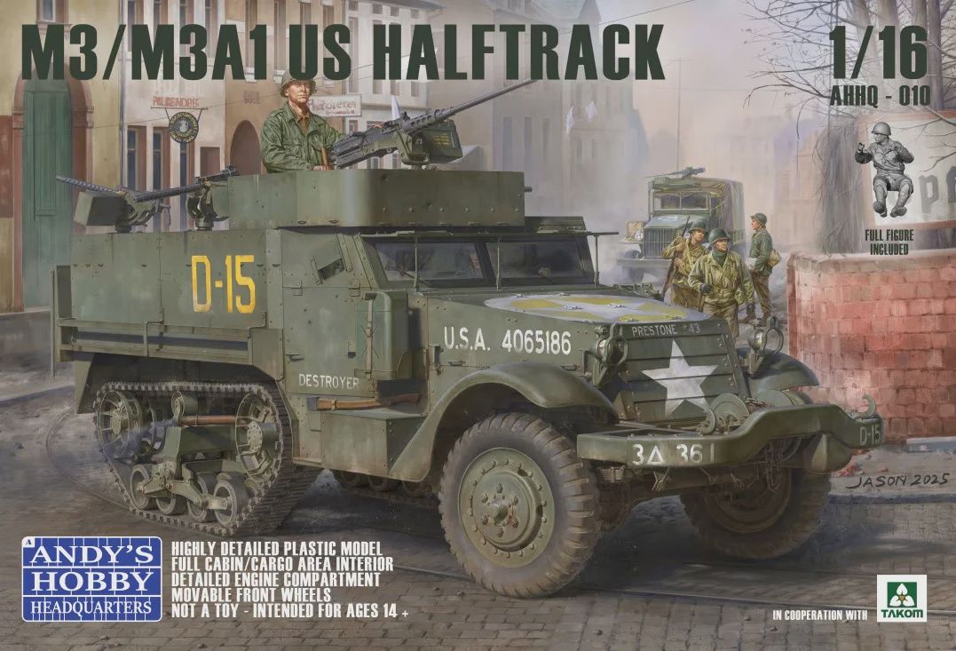 AHHQ-010 - M3/M3A1 US Halftrack - 1:16