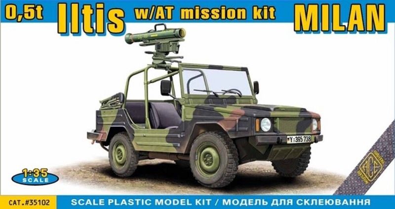 35102 - 0.5t Iltis w/AT Mission Kit MILAN - 1:35