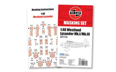 A65008 - Masking Set - Westland Lysander - 1:48