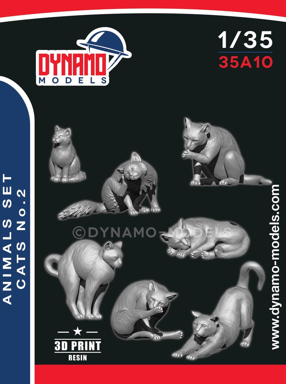 35A10 - Animal Set ‘’Cats‘’ - 1:35