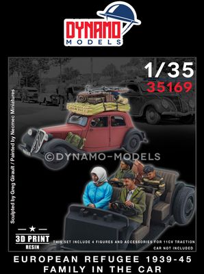 35169 - Civilian – Refugee Family in the Car - 1:35