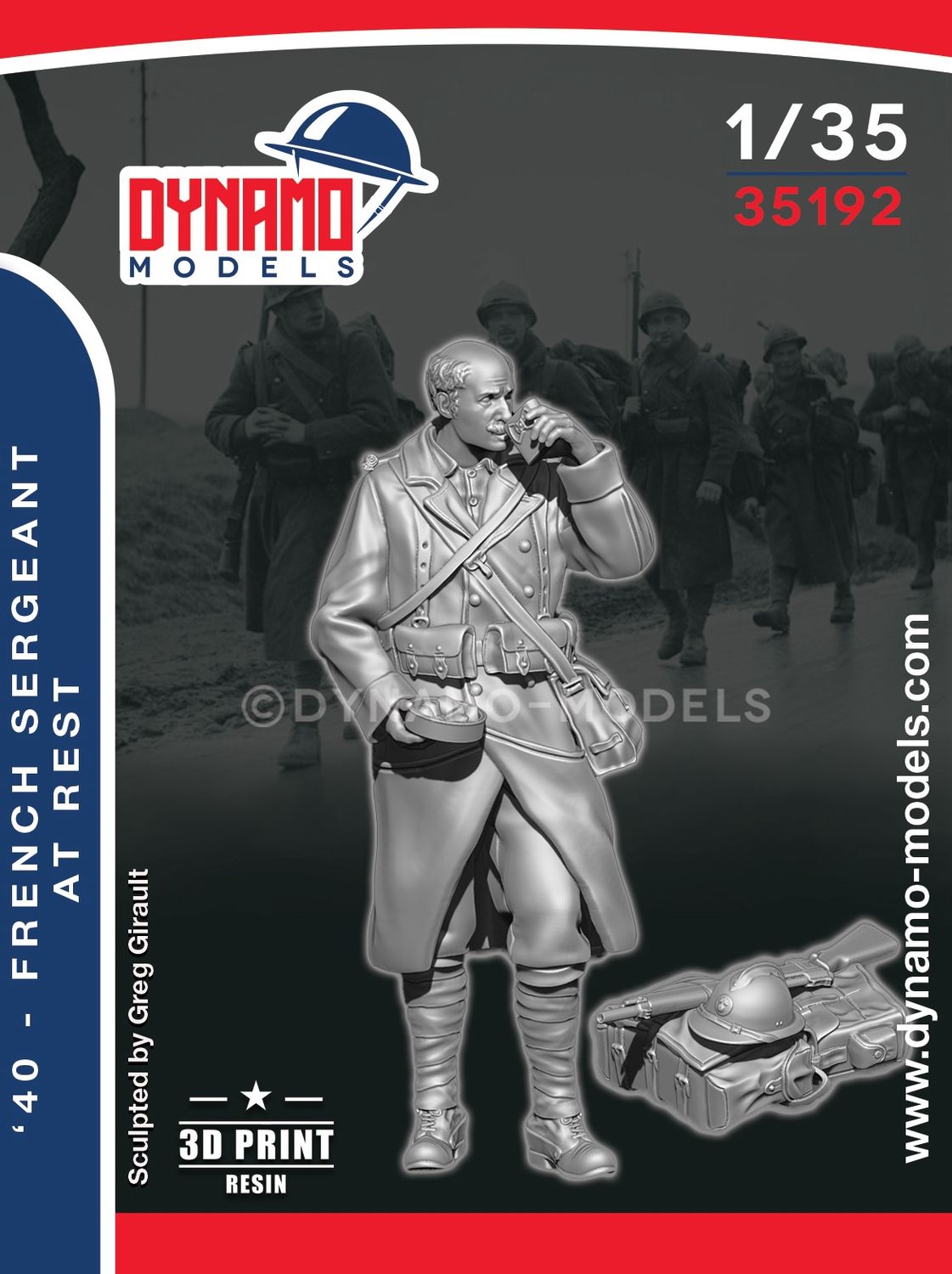 35192 - '40 - French Sergeant at Rest - 1:35