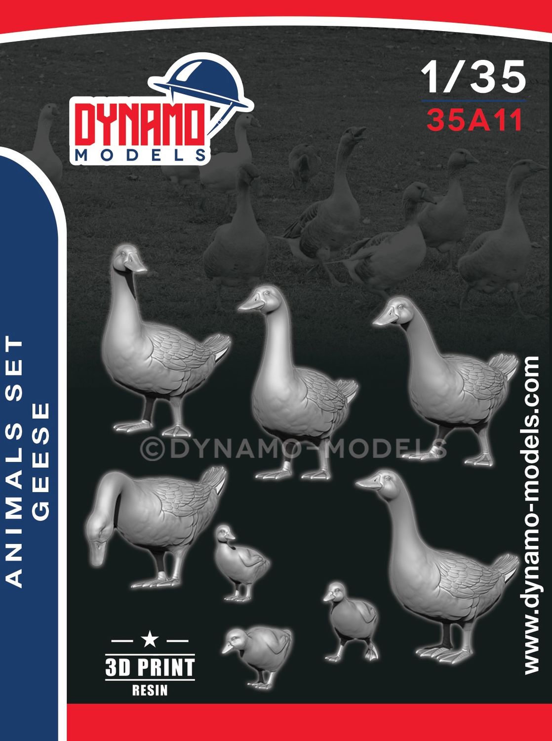 35A11 - Animal Set ‘’Geese‘’ - 1:35