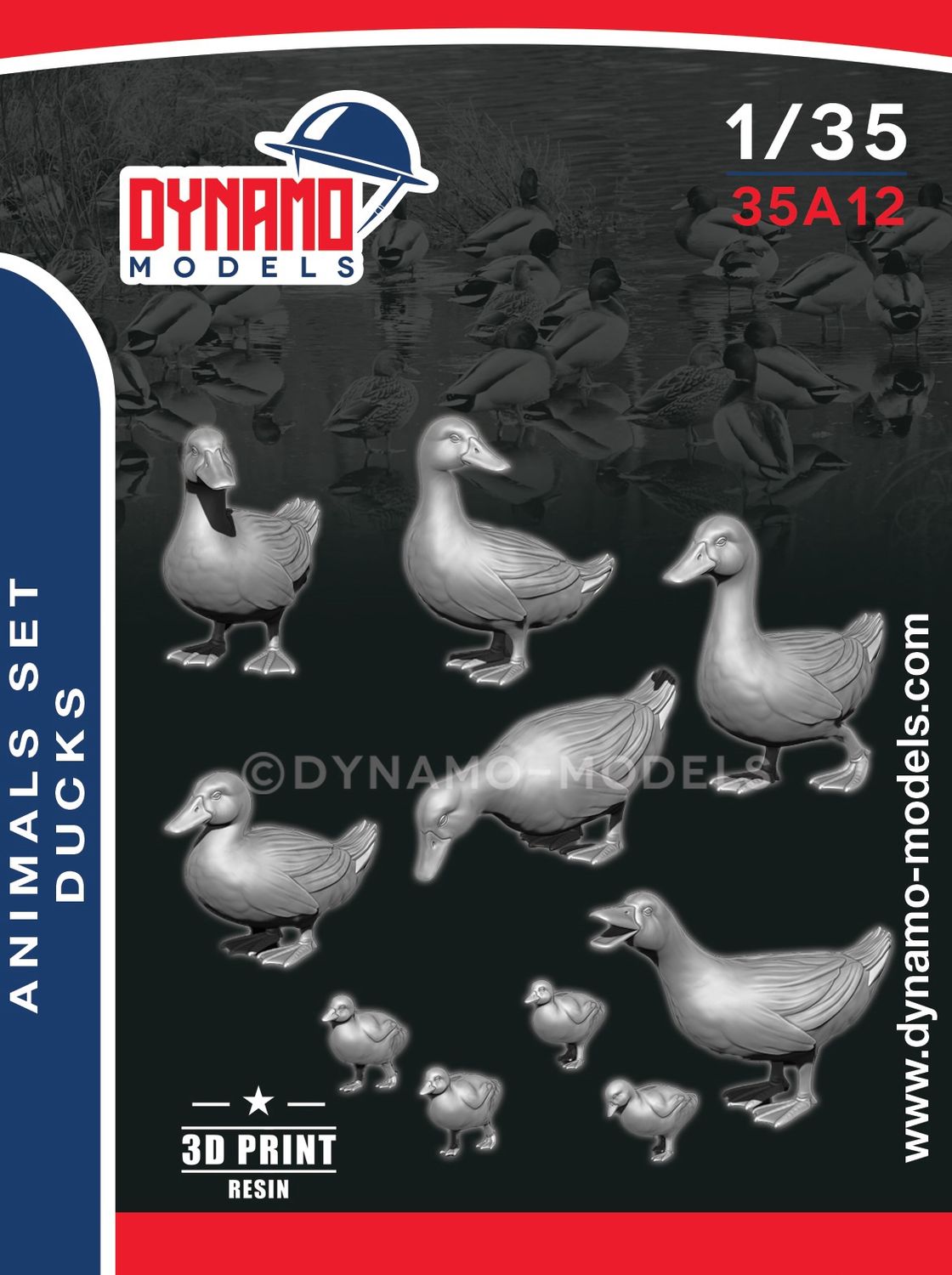 35A12 - Animal Set ‘’Ducks‘’ - 1:35