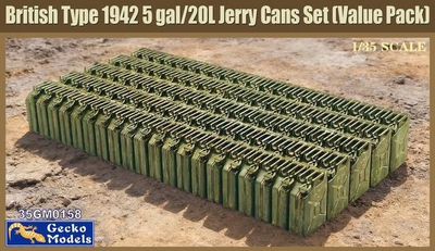 35GM0158 - British Type 1942 5gal/20L Jerry Can Set (Value Pack) - 1:35