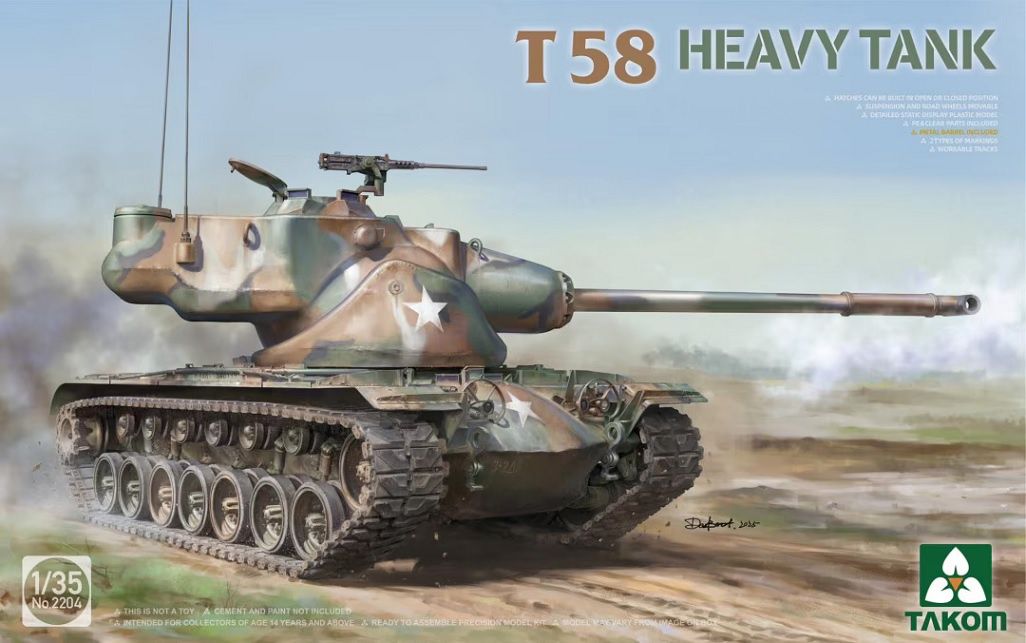 2204 - T58 Heavy Tank - 1:35