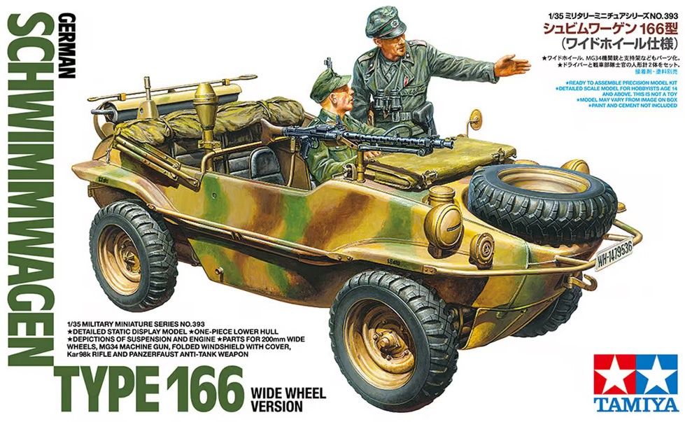 35393 - German Schwimmwagen Type 166 - Wide Wheel Version - 1:35