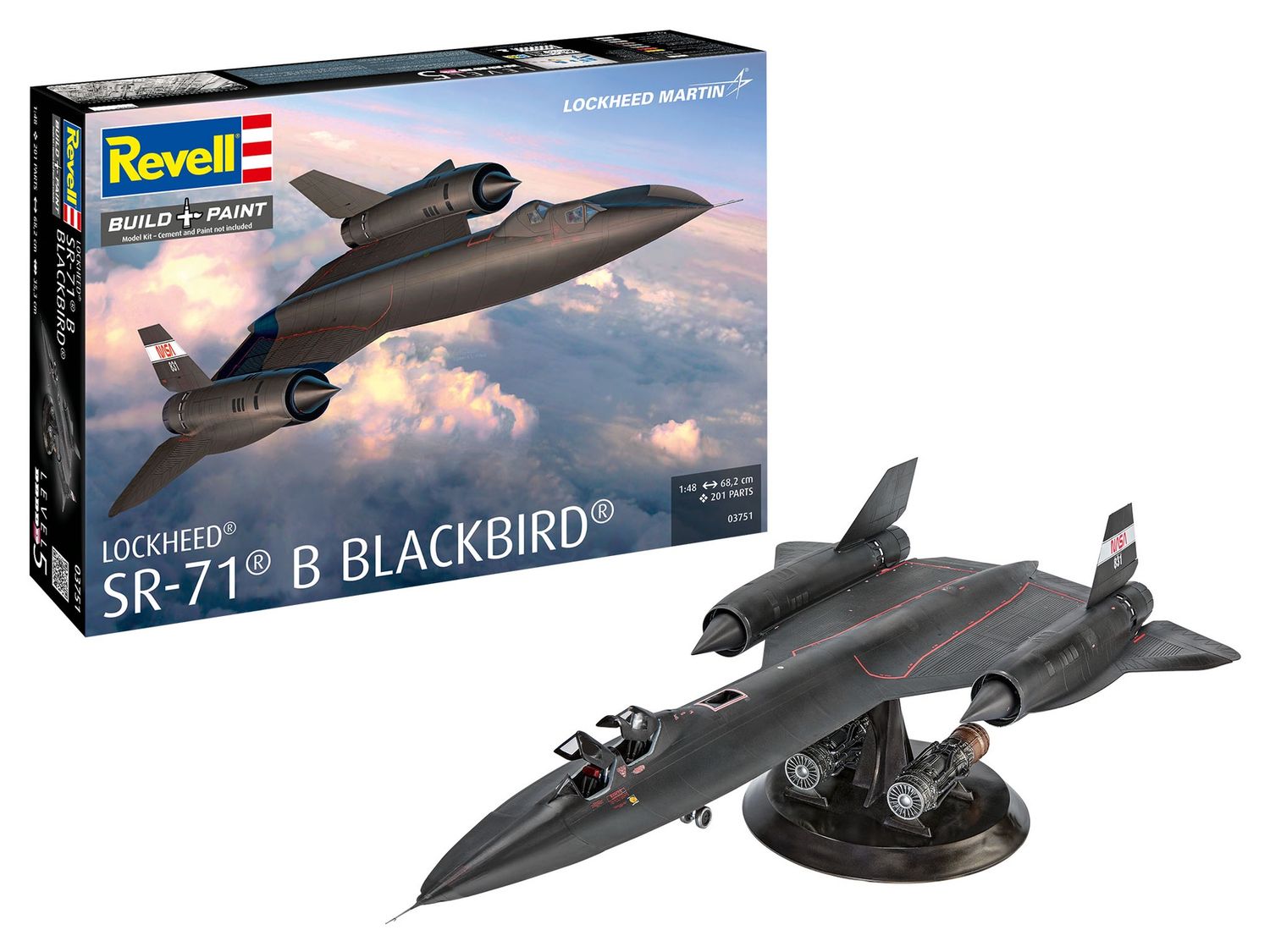 03751 - Lockheed SR-71B Blackbird - 1:48