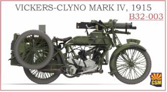B32-003 - Vickers-Clyno Mark IV Motorcycle 1915 - 1:32