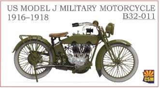 B32-011 - US Model J Military Motorcycle 1916–1918 - 1:32