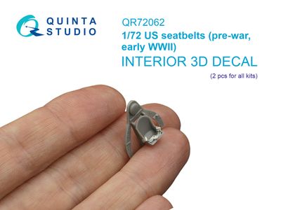 QR72062 - US Seatbelts, Pre-war -  early WWII  (for all kits) - 1:72
