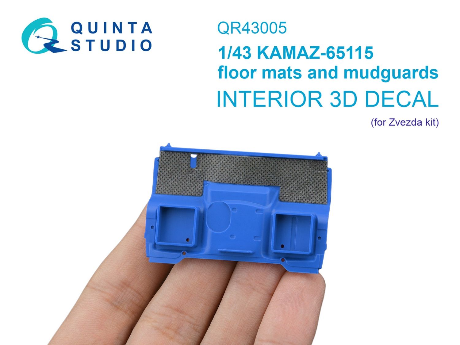 QR43005 - KAMAZ-65115 floor mats and mudguards (Zvezda) - 1:43