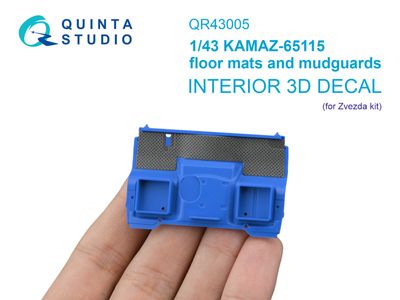 QR43005 - KAMAZ-65115 floor mats and mudguards (Zvezda) - 1:43