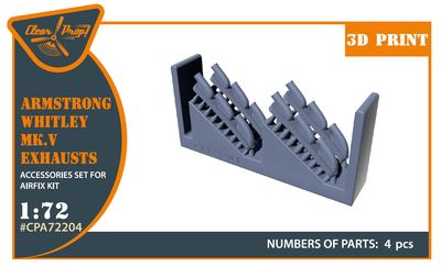 CPA72204 - Armstrong Whitley Mk.V Exhausts for Airfix kit - 1:72