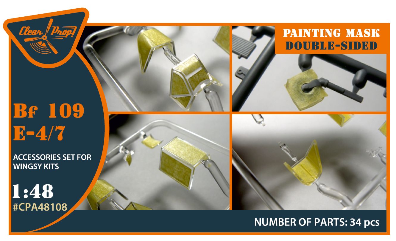CPA48108 - Bf-109E-4/7 double-sided painting mask for Wingsy Kits - 1:48