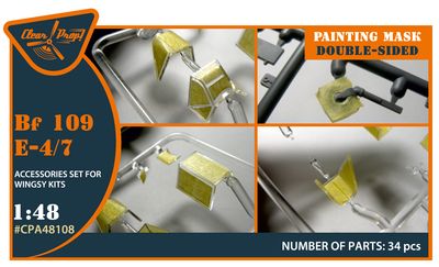 CPA48108 - Bf-109E-4/7 double-sided painting mask for Wingsy Kits - 1:48