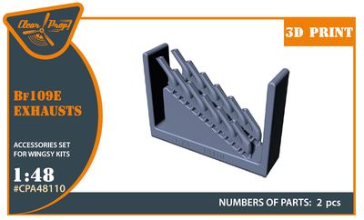 CPA48110 - Bf-109E Exhausts for Wingsy Kits - 1:48