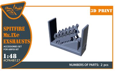 CPA48127 - Spitfire Mk.Ixe Exhausts for Airfix kit - 1:48