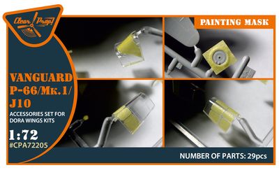 CPA72205 - Vanguard P-66/Mk.1/J10 painting mask for Dora Wings kits - 1:72