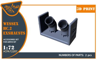 CPA72207 - Wessex HC.2 Exhausts for Airfix kit - 1:72