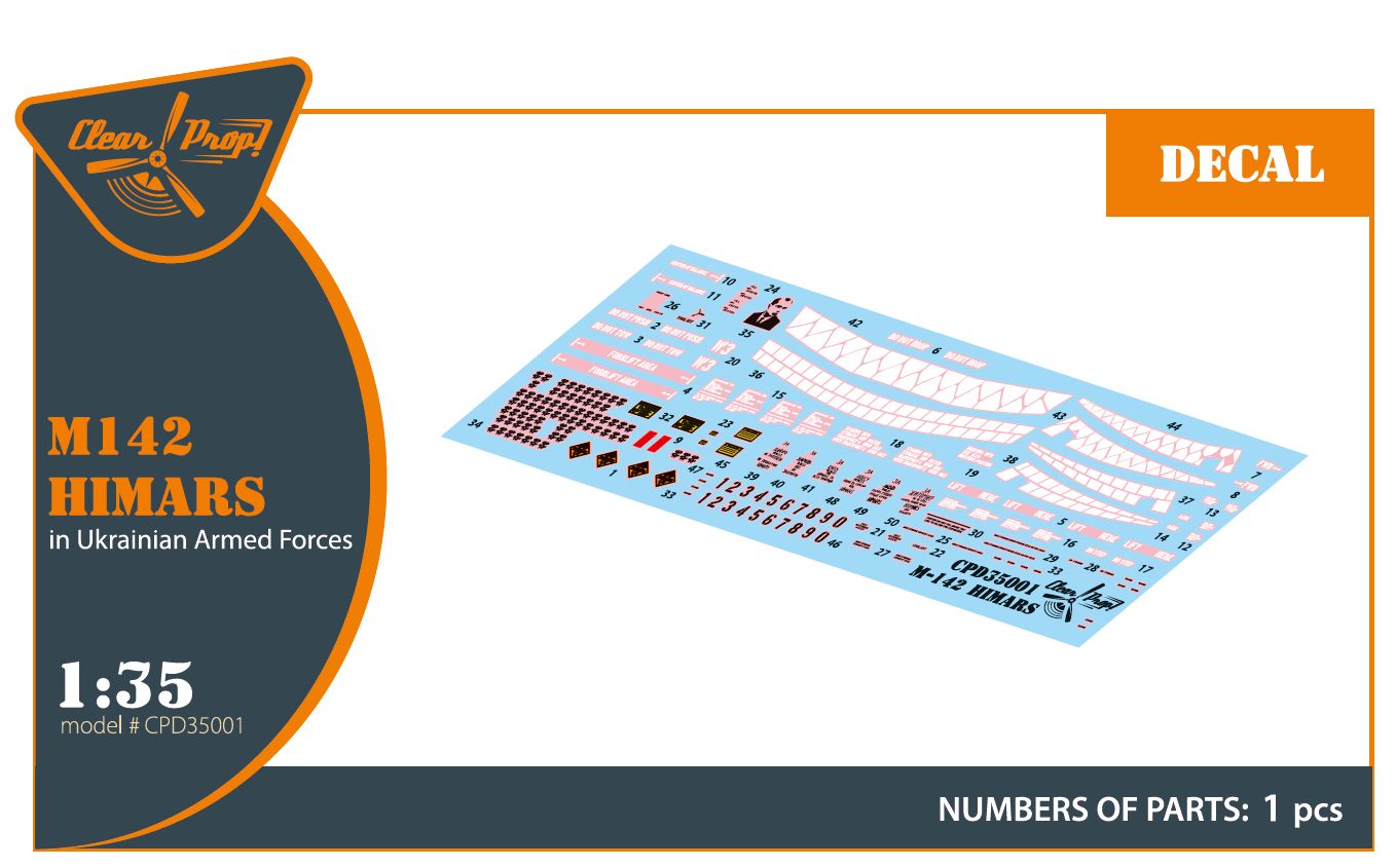 CPD35001 - M142 Himars in Ukrainian Armed Forces decal set - 1:35