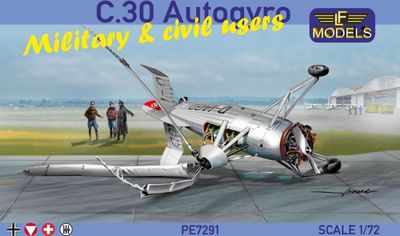 PE7291 - C.30 Autogyro Military &amp; civil users - 1:72
