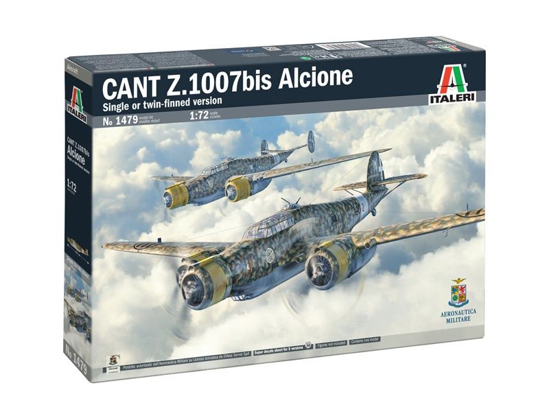 1479 - Cant Z.1007bis Alcione - single or twin finned version - 1:72
