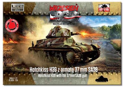 PL1939-128 - Hotchkiss H39 with 37mm SA38 gun - 1:72