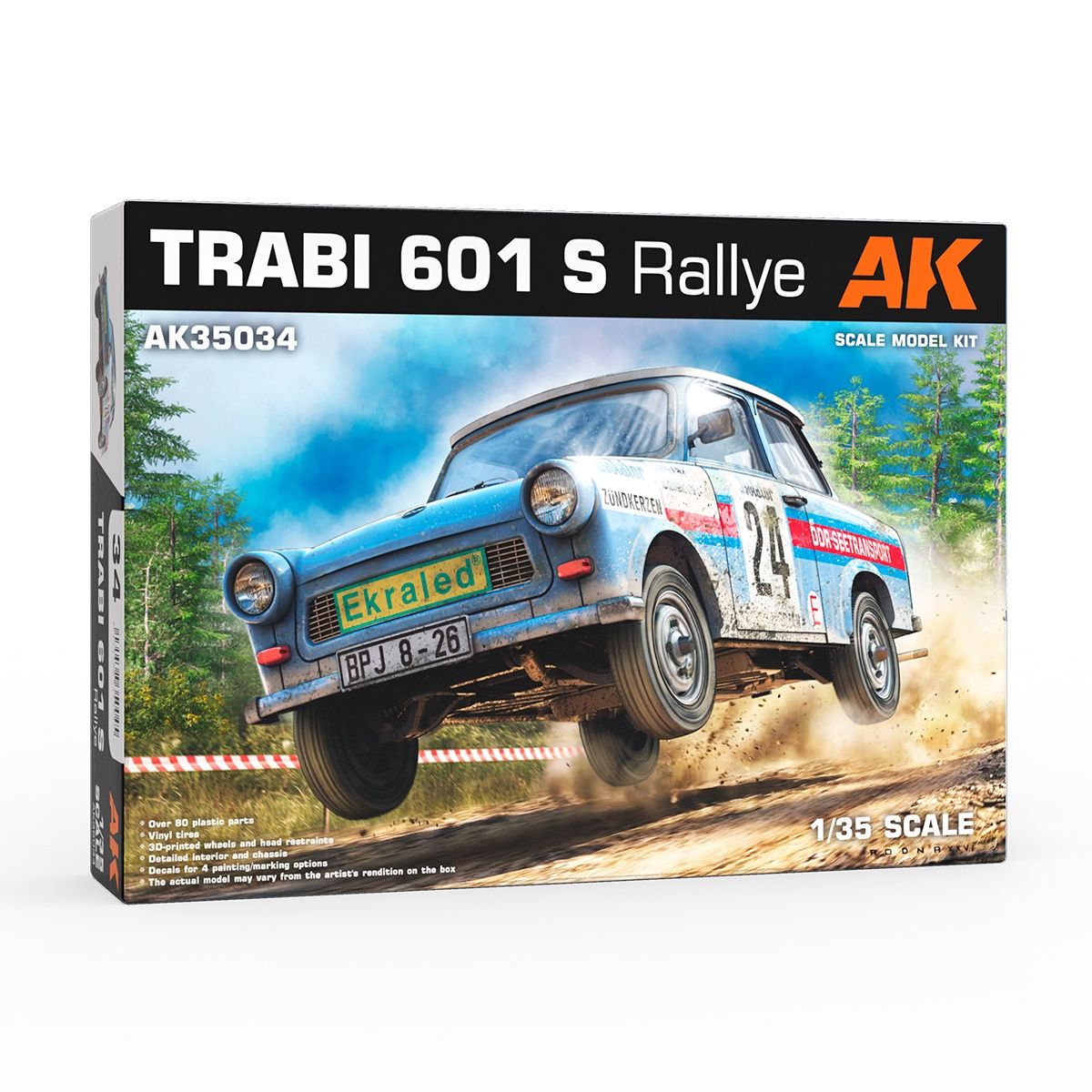 AK35034 - TRABI 601 S Rallye - 1:35