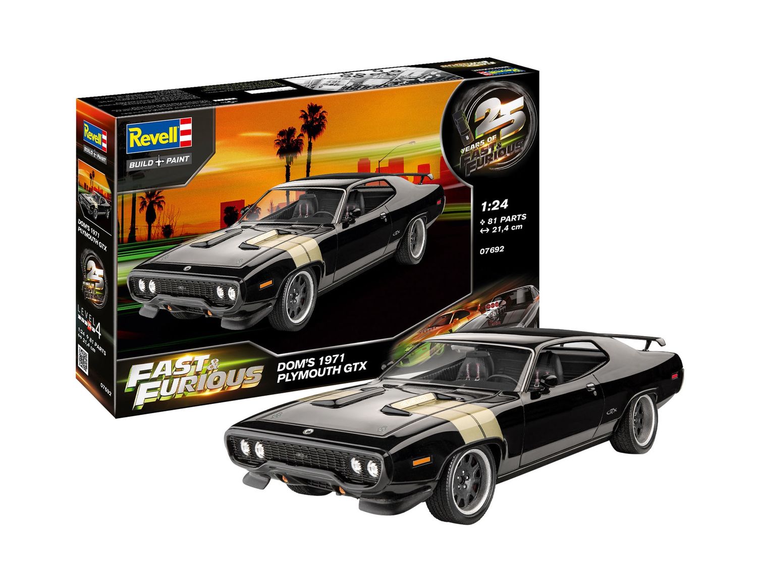 07692 - Fast &amp; Furious - Dominic's 1971 Plymouth GTX - 1:24