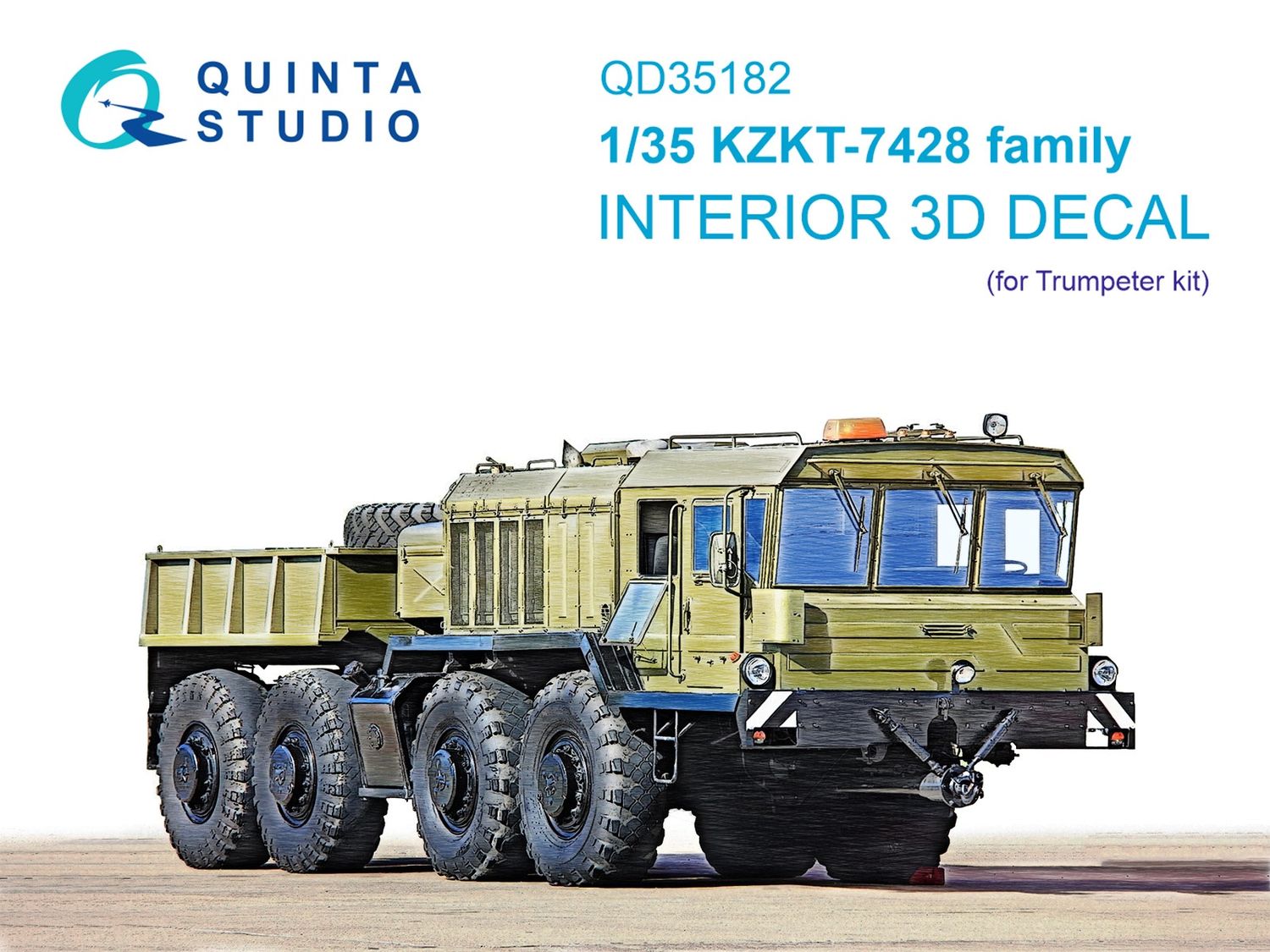 QD35182 - KZKT-7428 family 3D-Printed &amp; coloured Interior on decal paper (Trumpeter) - 1:35