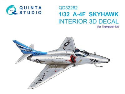 QD32282 - A-4F Skyhawk 3D-Printed &amp; coloured Interior on decal paper (Trumpeter) - 1:32