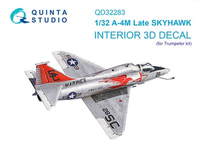 QD32283 - A-4M Late Skyhawk 3D-Printed &amp; coloured Interior on decal paper (Trumpeter) - 1:32