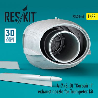 RSU32-0062 - A-7 (E, D) "Corsair II" exhaust nozzle for Trumpeter kit - 1:32