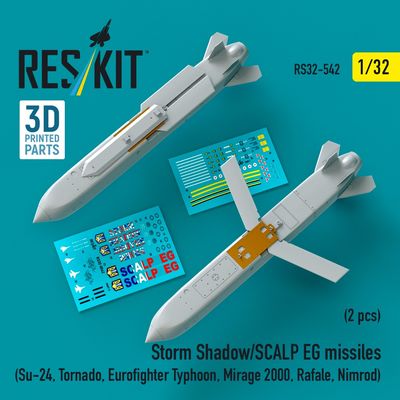 RS32-0542 - Storm Shadow/SCALP EG missiles(2 pcs) 3D printed model kit - 1:32