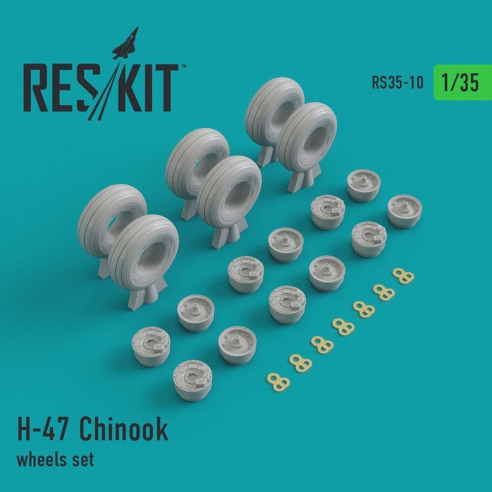 RS35-0010 - H-47 Chinook wheels set - 1:35