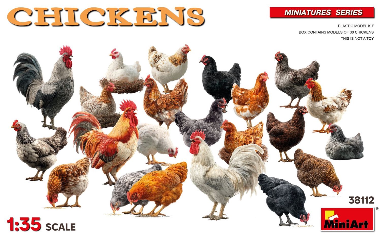 38112 - Chickens - 1:35
