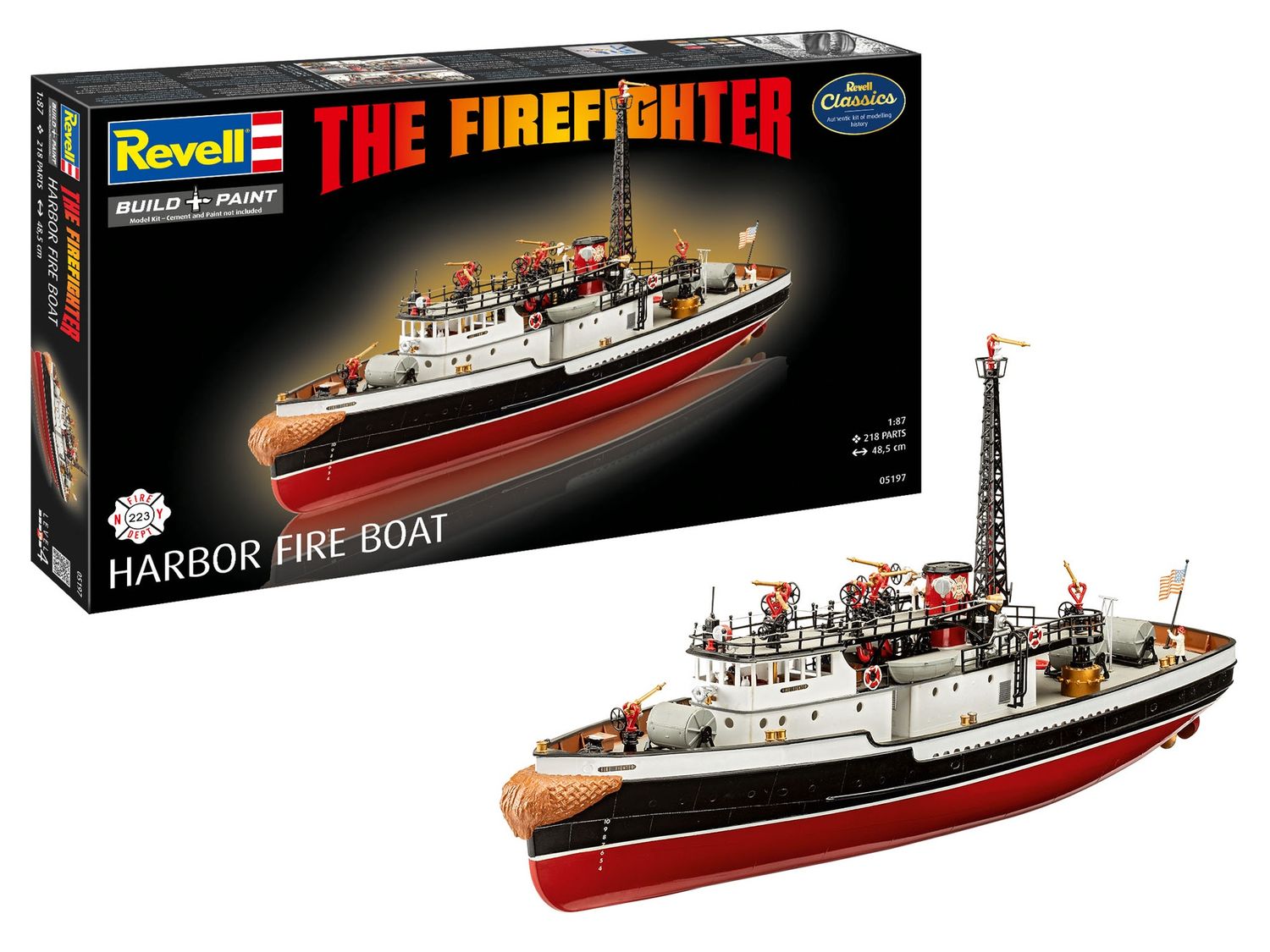 05197 - The Firefighter - Harbor Fire Boat - 1:87