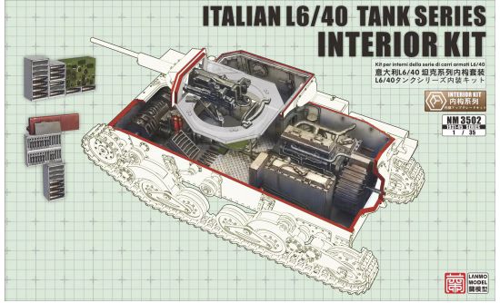 NM3502 - Italian L6/40 Tank Series - Interior Kit - 1:35